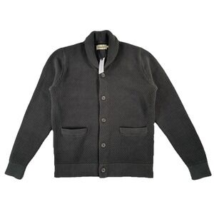 Taylor Stitch The Crawford Sweater Charcoal BCI Cotton Men's Size 40 Brand New